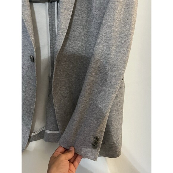 Calvin Klein Mens Blazer Jacket Gray Knit Casual Sport Coat Size L Single Button - Picture 4 of 14